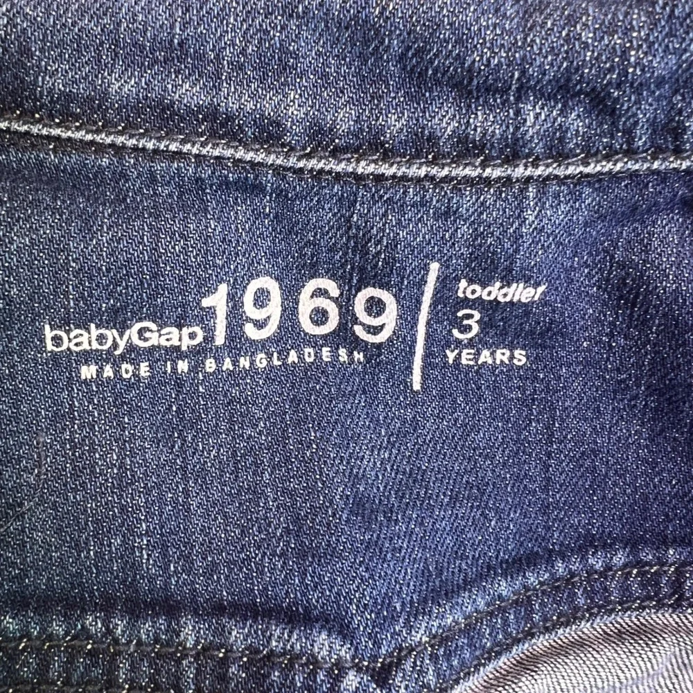 Baby Gap 1969 Toddler Denim Jacket Blue 3 Year Button Front Classic Snap Closure